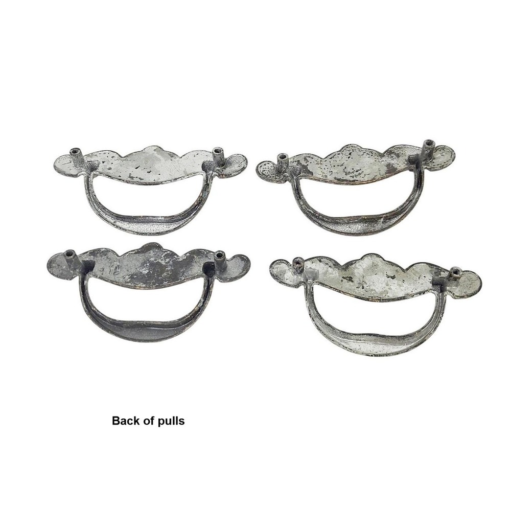 Antique Victorian Brass Dresser Drawer Pulls Set of 4 4 inches Long 3" Center - Picture 2 of 2